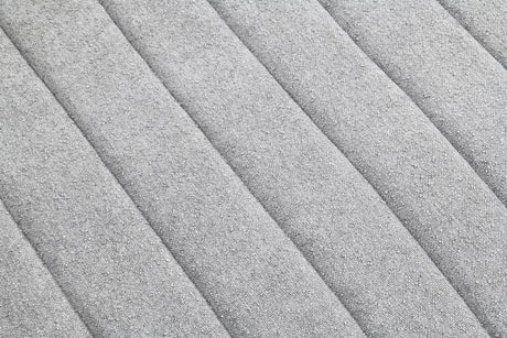 Hoople Light Gray Channel Tufted Swivel Chair from Furniture of America - Luna Furniture
