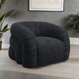 Freja Black Swivel Chair from Furniture of America - Luna Furniture