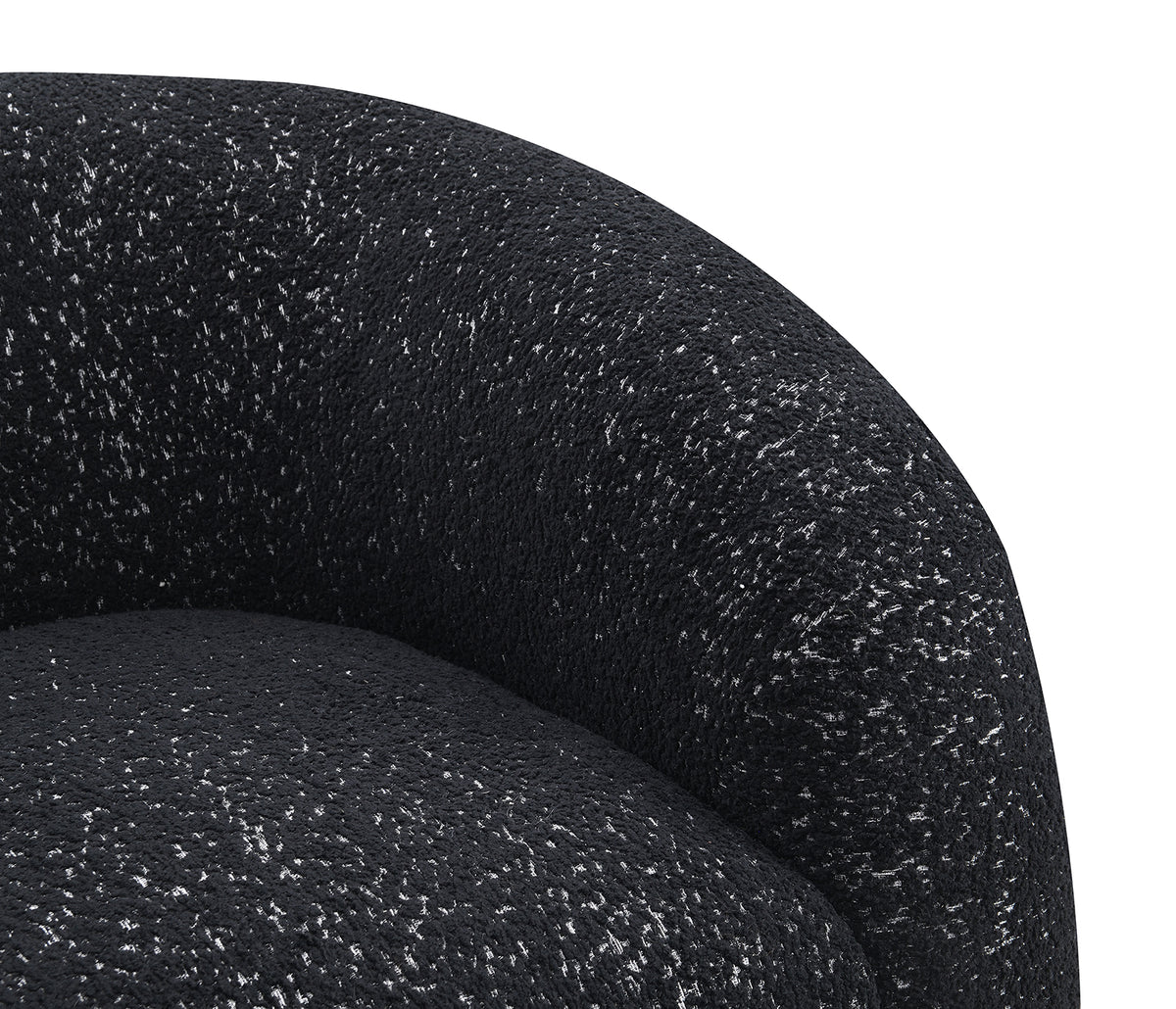 Freja Black Swivel Chair from Furniture of America - Luna Furniture