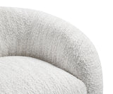 Freja Cotton White Swivel Chair from Furniture of America - Luna Furniture
