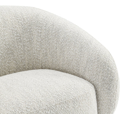 Savino Beige Swivel Chair from Furniture of America - Luna Furniture