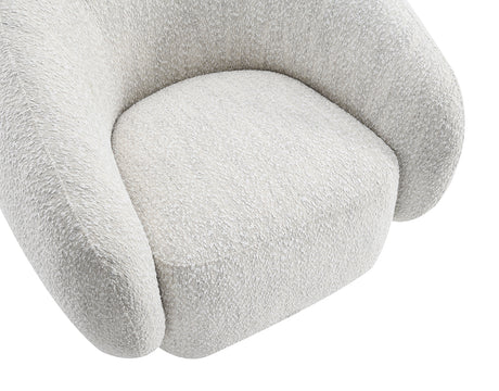 Savino Beige Swivel Chair from Furniture of America - Luna Furniture