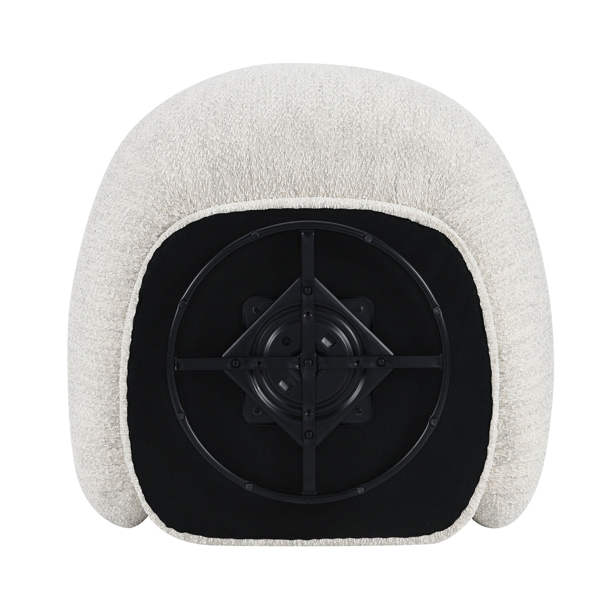 Savino Beige Swivel Chair from Furniture of America - Luna Furniture