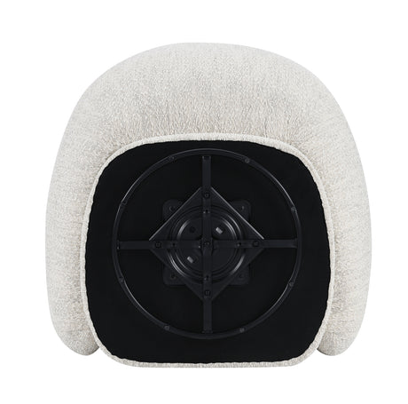 Savino Beige Swivel Chair from Furniture of America - Luna Furniture