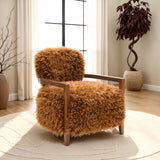Eramo Camel Brown Accent Chair from Furniture of America - Luna Furniture