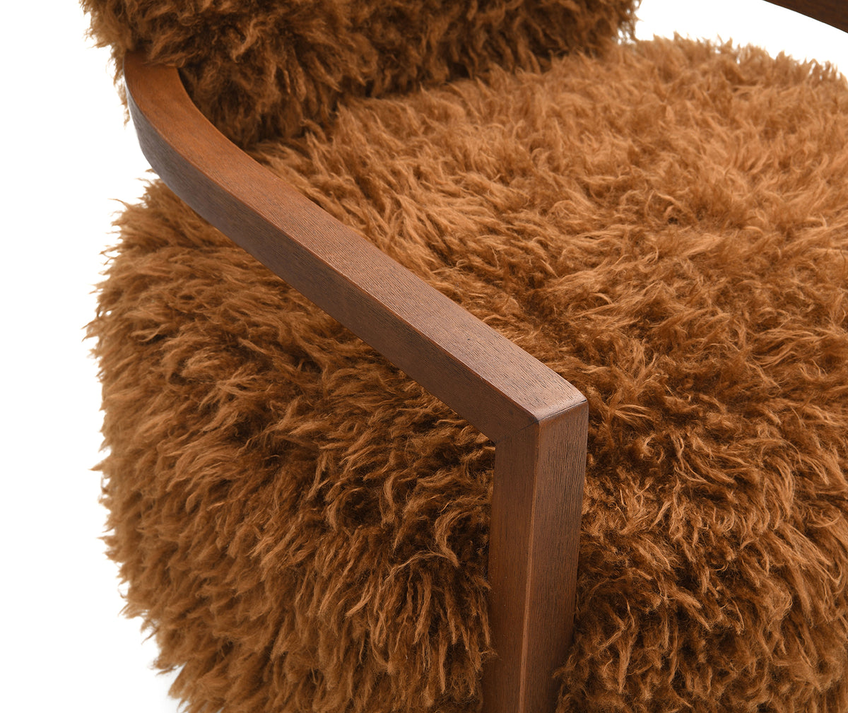 Eramo Camel Brown Accent Chair from Furniture of America - Luna Furniture
