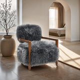 Eramo Charcoal Gray Accent Chair from Furniture of America - Luna Furniture