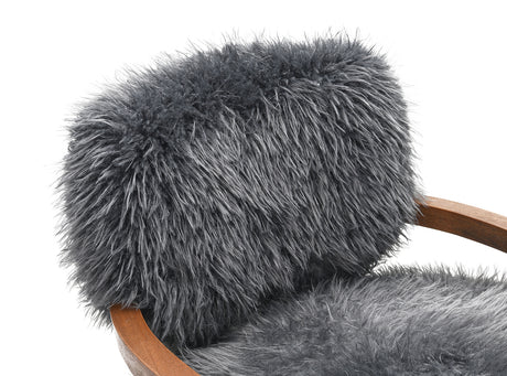Eramo Charcoal Gray Accent Chair from Furniture of America - Luna Furniture