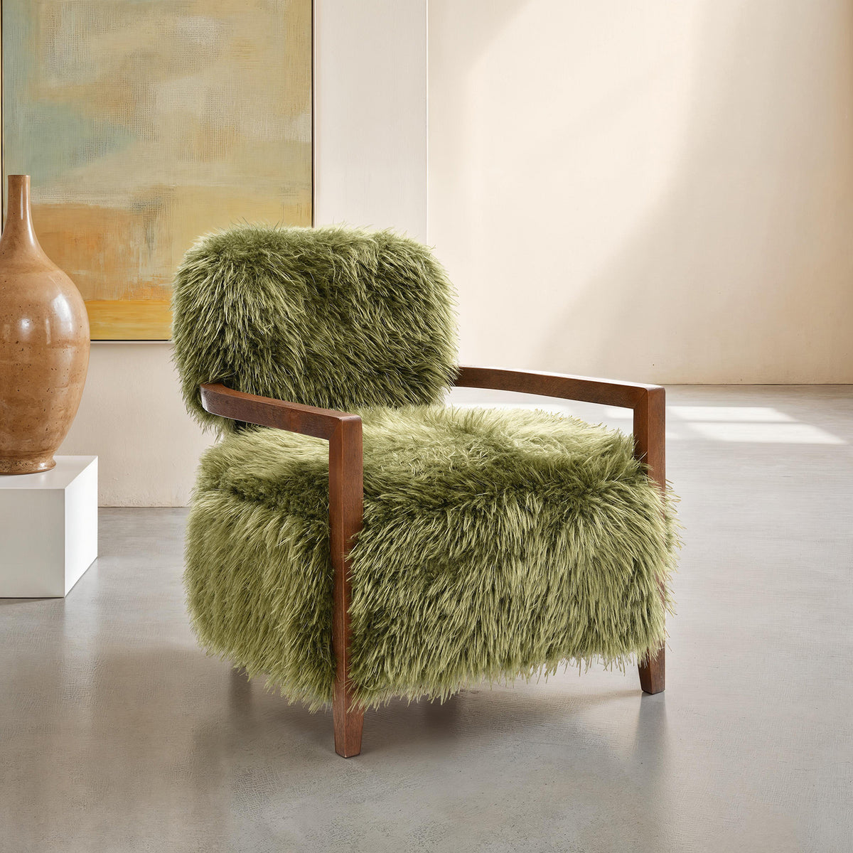 Eramo Green Accent Chair from Furniture of America - Luna Furniture