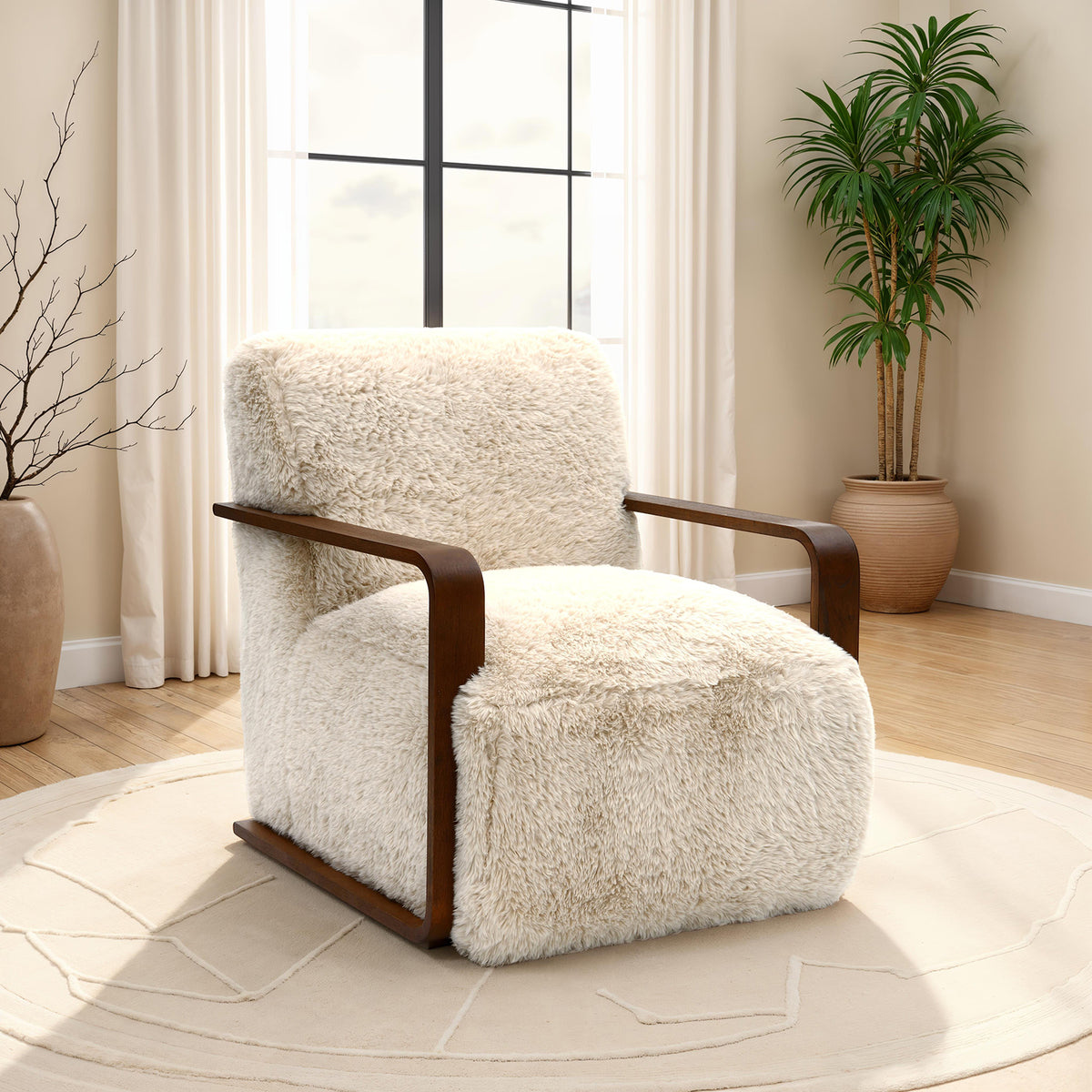 Elardo White Accent Chair from Furniture of America - Luna Furniture