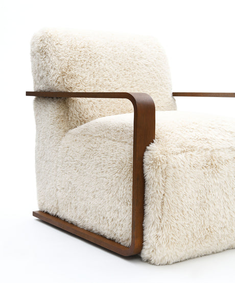 Elardo White Accent Chair from Furniture of America - Luna Furniture