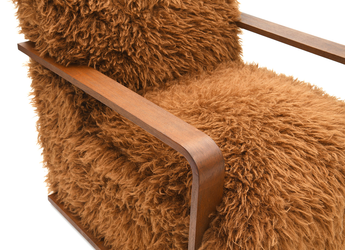 Elardo Camel Brown Accent Chair from Furniture of America - Luna Furniture