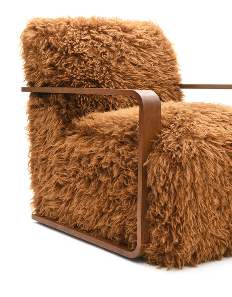 Elardo Camel Brown Accent Chair from Furniture of America - Luna Furniture