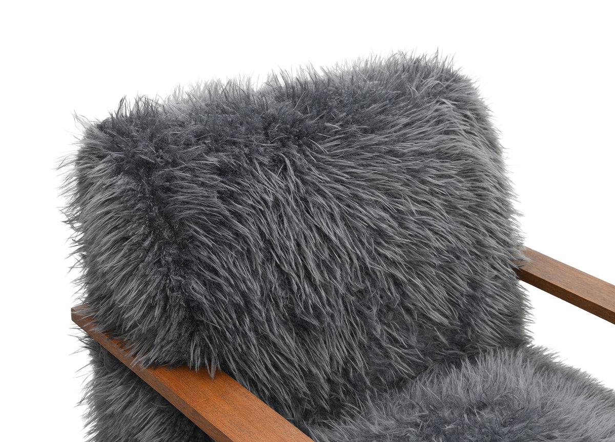 Elardo Charcoal Gray Accent Chair from Furniture of America - Luna Furniture