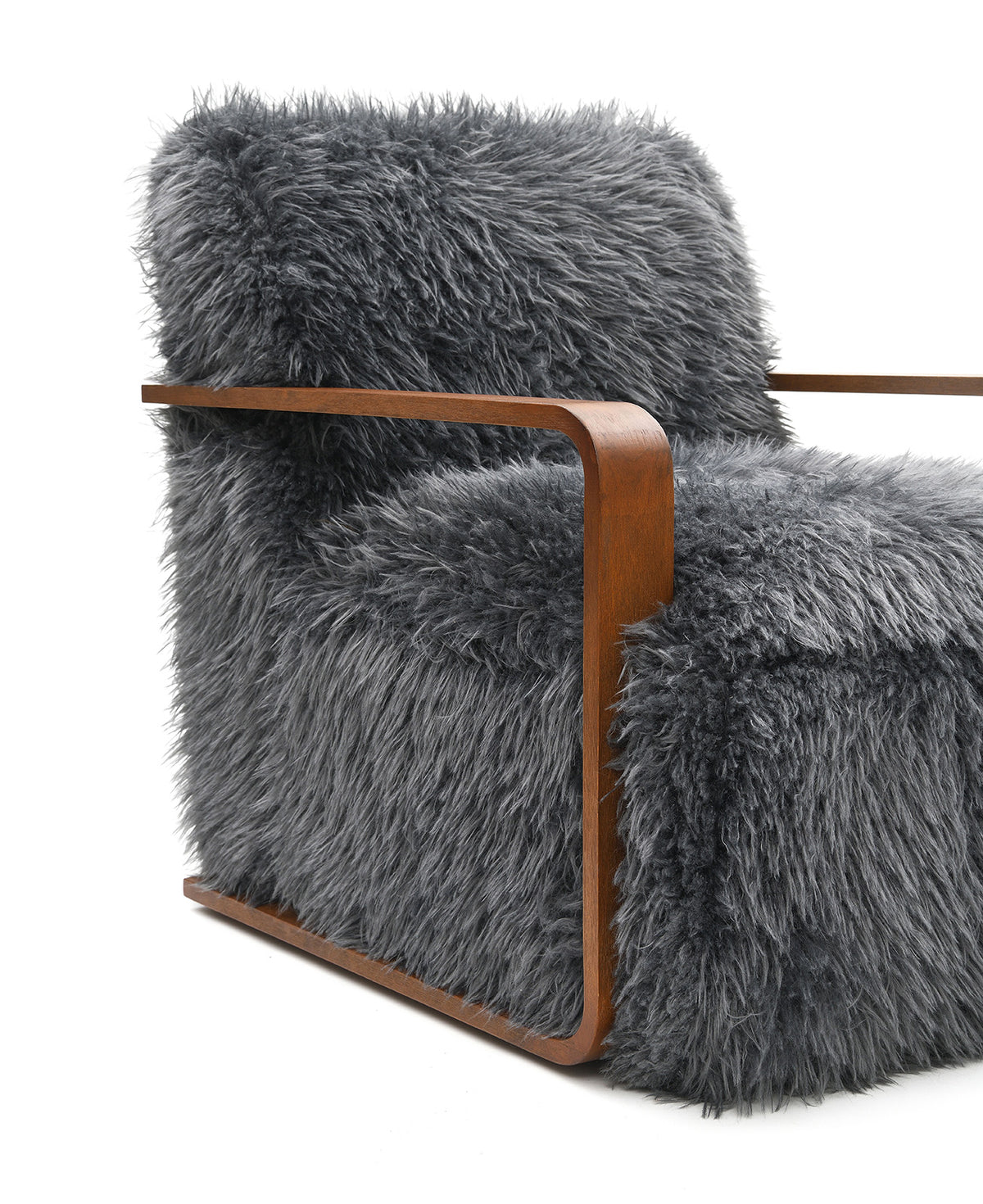 Elardo Charcoal Gray Accent Chair from Furniture of America - Luna Furniture