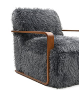 Elardo Charcoal Gray Accent Chair from Furniture of America - Luna Furniture