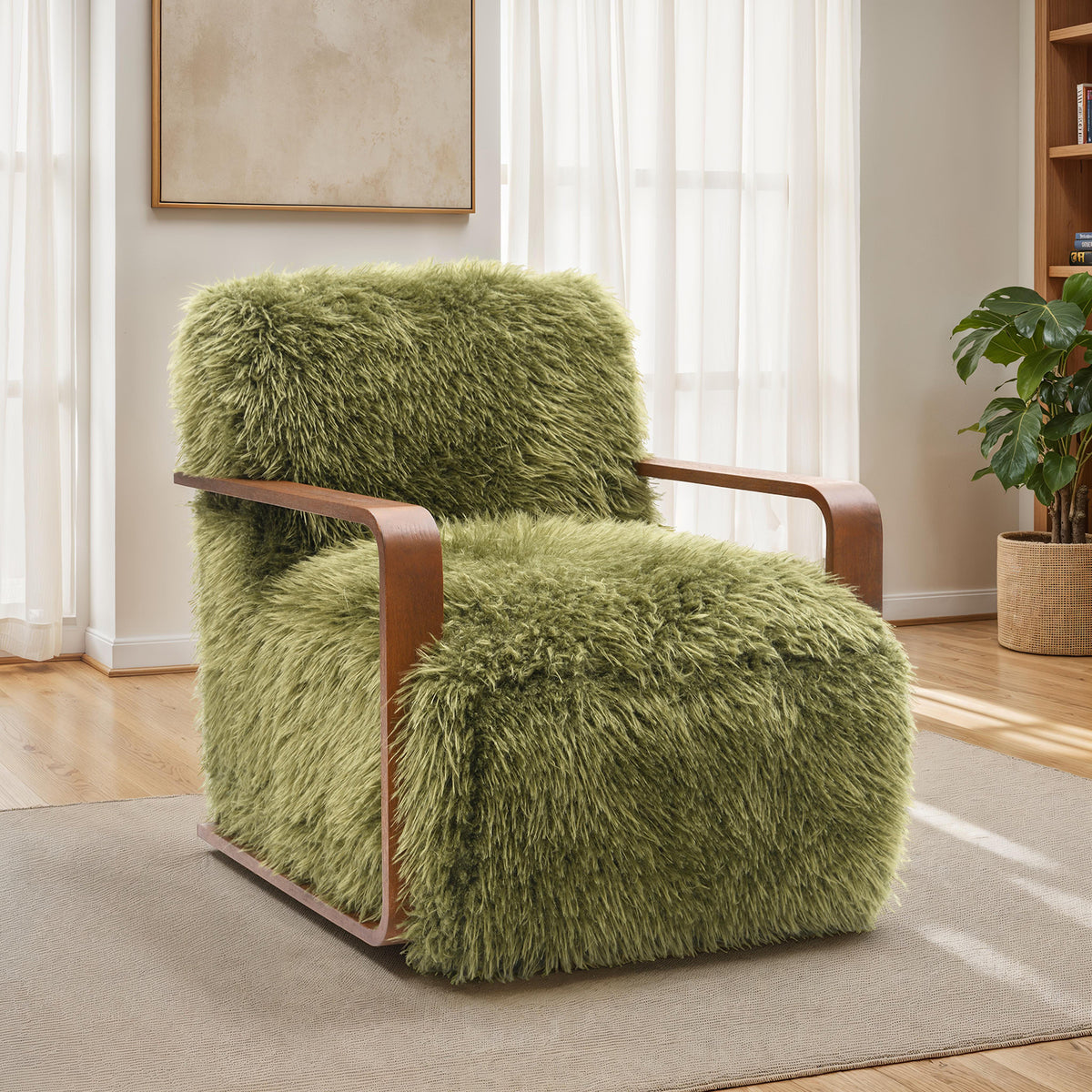 Elardo Green Accent Chair from Furniture of America - Luna Furniture