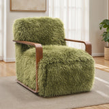 Elardo Green Accent Chair from Furniture of America - Luna Furniture