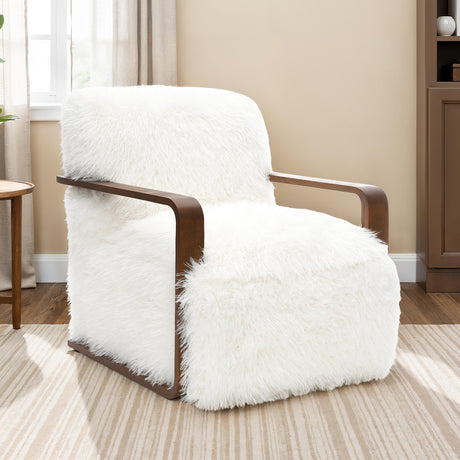Elardo White Accent Chair from Furniture of America - Luna Furniture