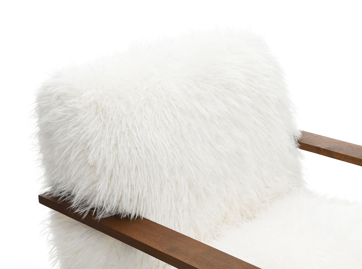 Elardo White Accent Chair from Furniture of America - Luna Furniture