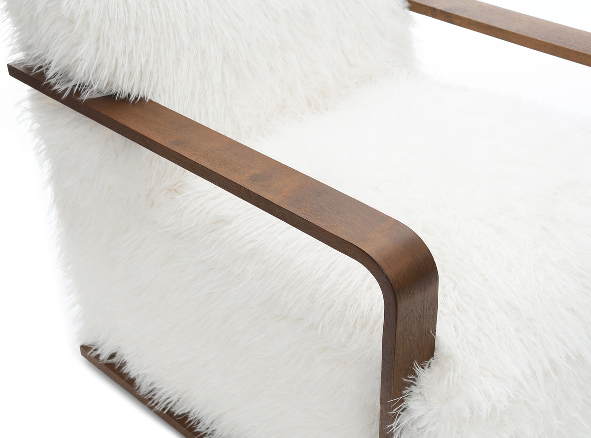 Elardo White Accent Chair from Furniture of America - Luna Furniture