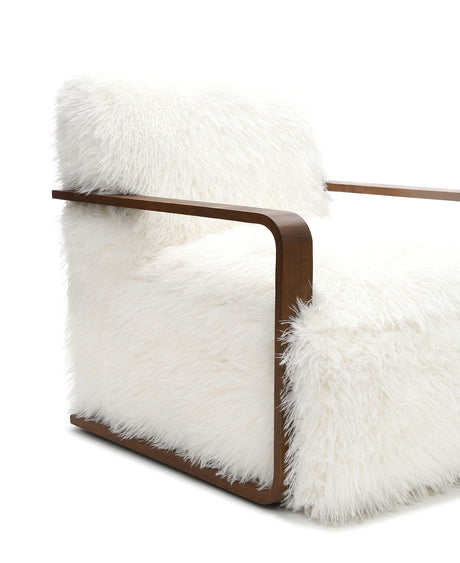 Elardo White Accent Chair from Furniture of America - Luna Furniture