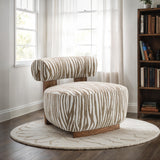 Niobe Beige Accent Chair from Furniture of America - Luna Furniture