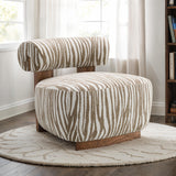 Niobe Beige Accent Chair from Furniture of America - Luna Furniture