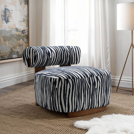 Niobe Midnight Blue Accent Chair from Furniture of America - Luna Furniture