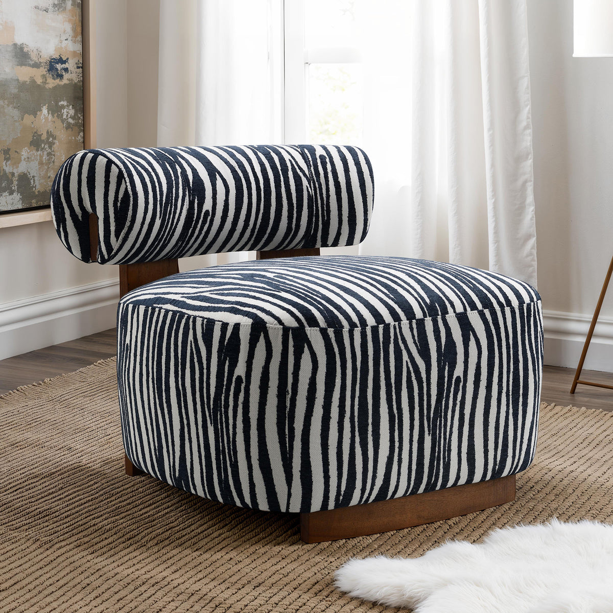 Niobe Midnight Blue Accent Chair from Furniture of America - Luna Furniture
