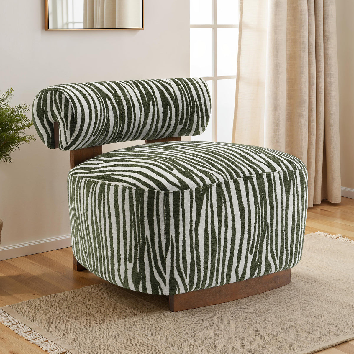 Niobe Green Accent Chair from Furniture of America - Luna Furniture