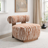 Niobe Rustic Orange Accent Chair from Furniture of America - Luna Furniture