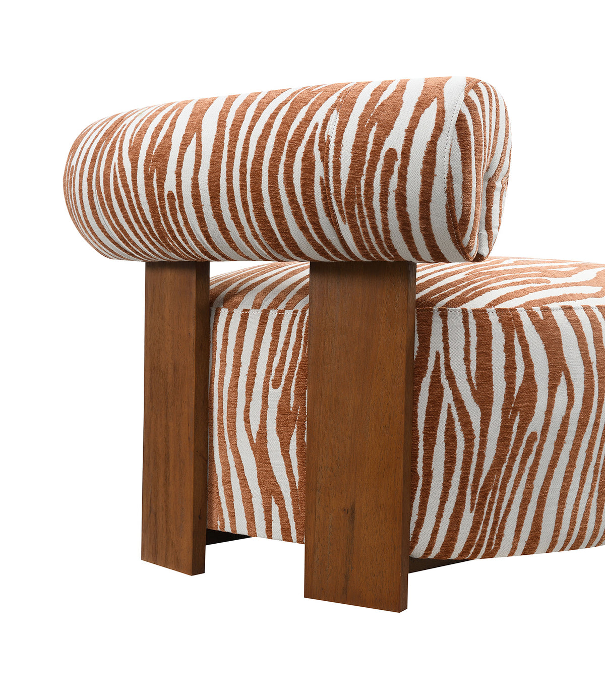 Niobe Rustic Orange Accent Chair from Furniture of America - Luna Furniture