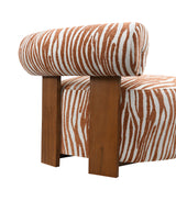 Niobe Rustic Orange Accent Chair from Furniture of America - Luna Furniture