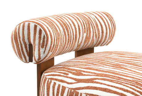 Niobe Rustic Orange Accent Chair from Furniture of America - Luna Furniture
