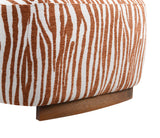 Niobe Rustic Orange Accent Chair from Furniture of America - Luna Furniture