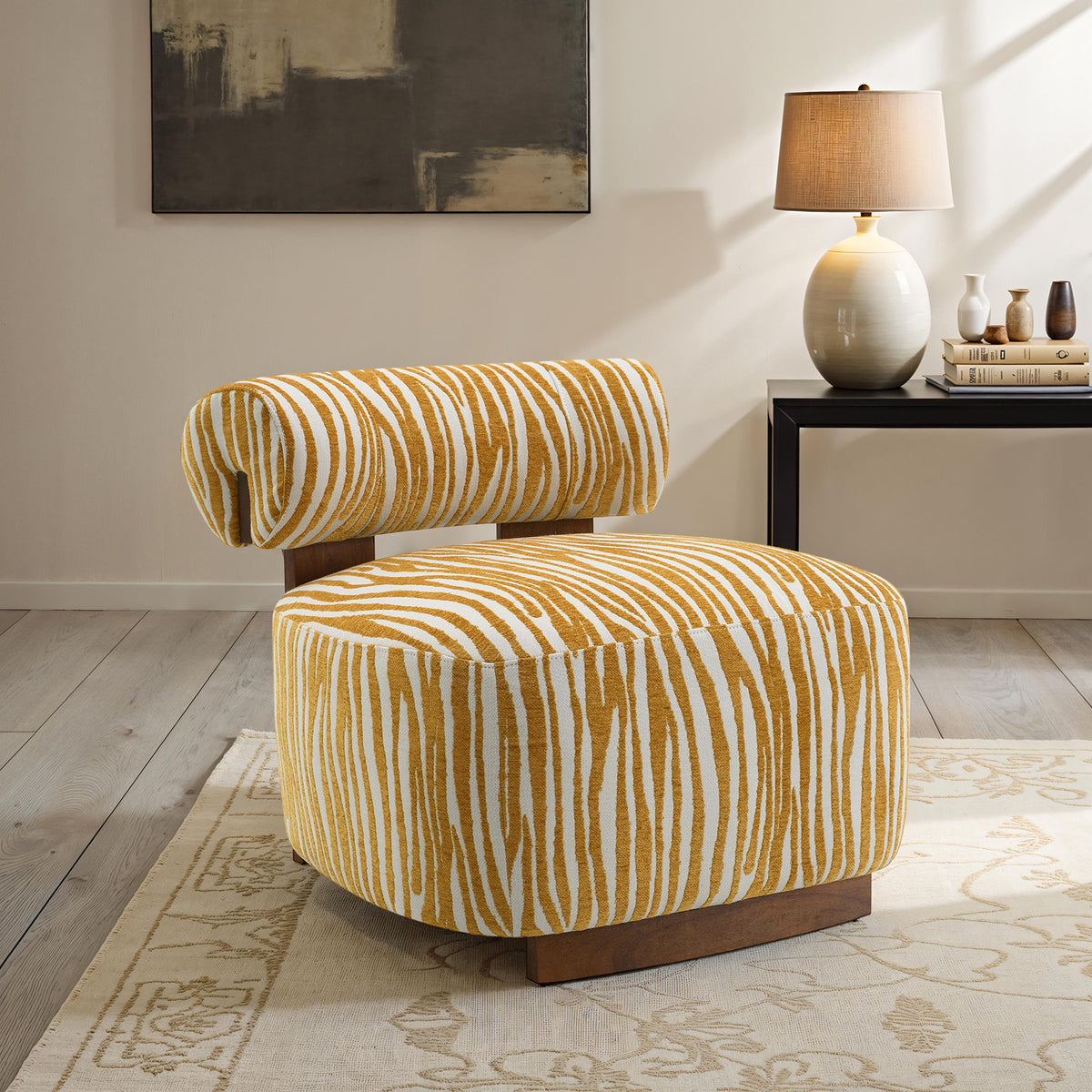 Niobe Yellow Accent Chair from Furniture of America - Luna Furniture