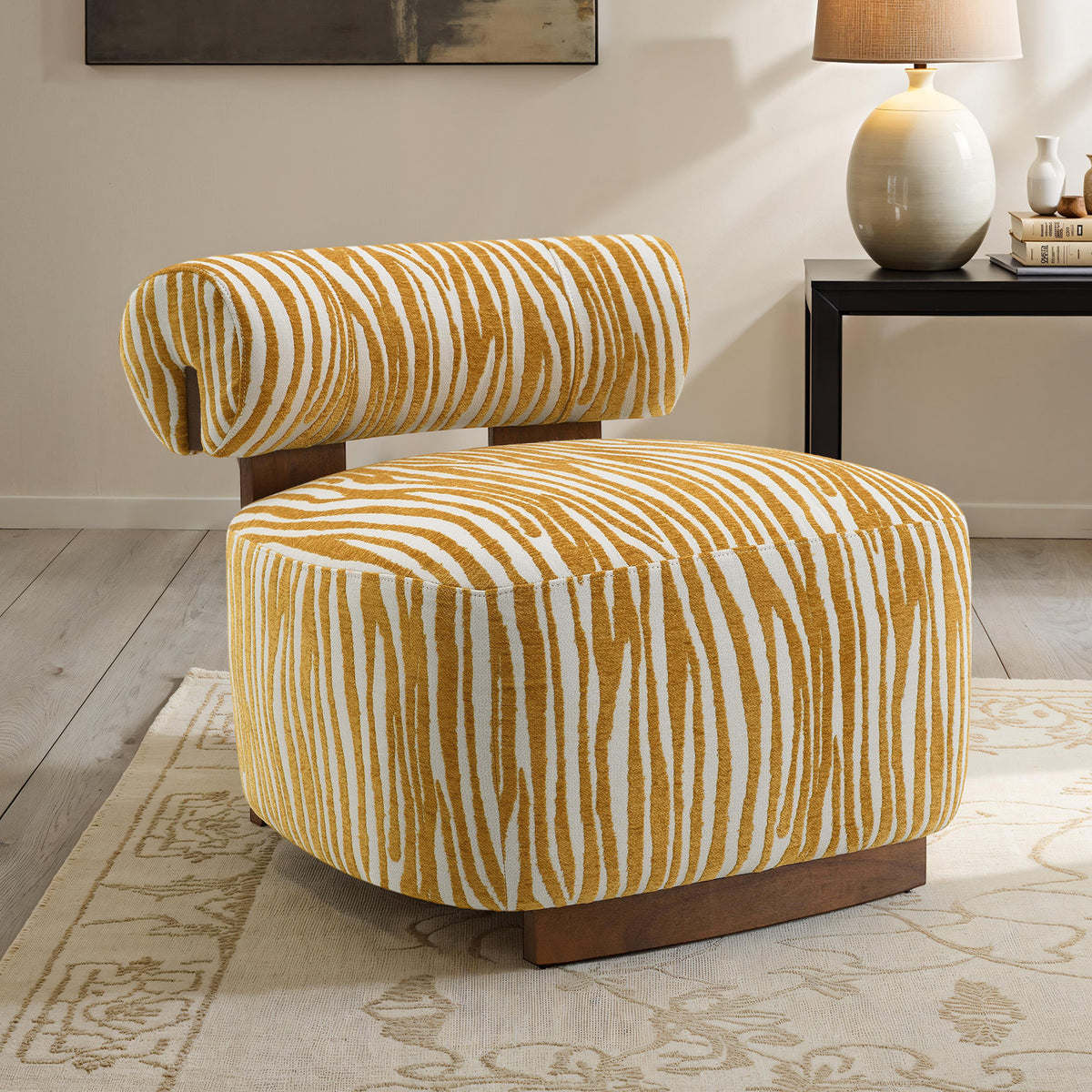 Niobe Yellow Accent Chair from Furniture of America - Luna Furniture