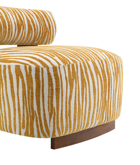 Niobe Yellow Accent Chair from Furniture of America - Luna Furniture