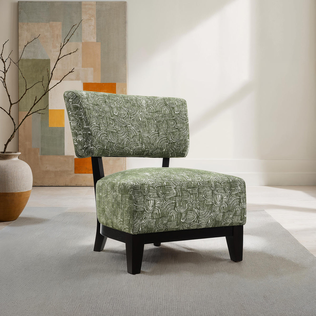 Aveni Green Accent Chair from Furniture of America - Luna Furniture