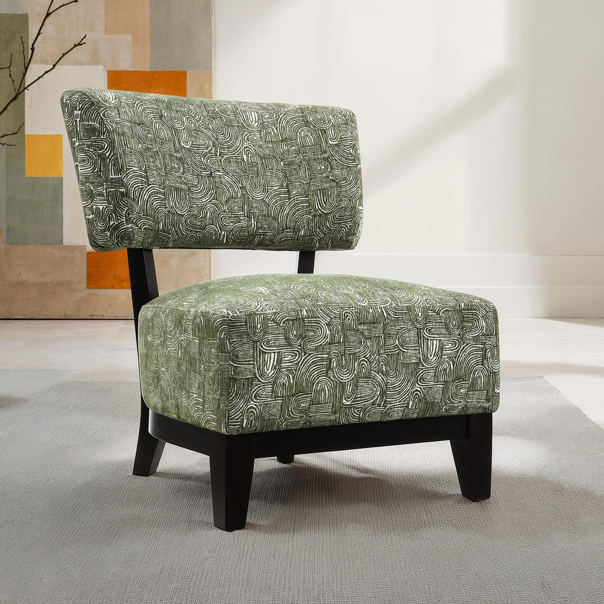Aveni Green Accent Chair from Furniture of America - Luna Furniture