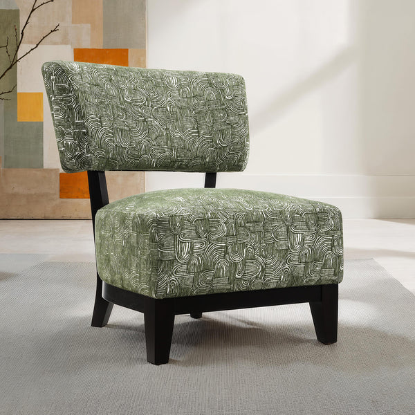 Aveni Green Accent Chair