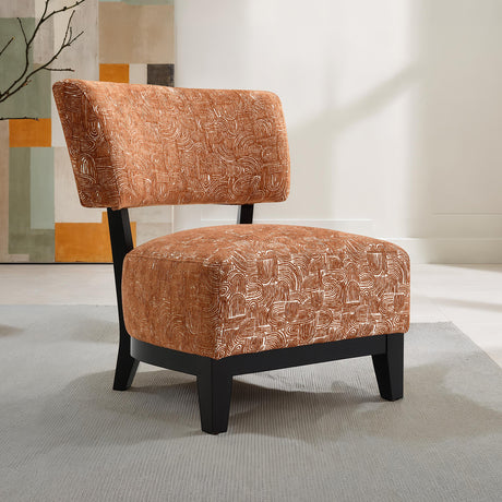 Aveni Rustic Orange Accent Chair from Furniture of America - Luna Furniture