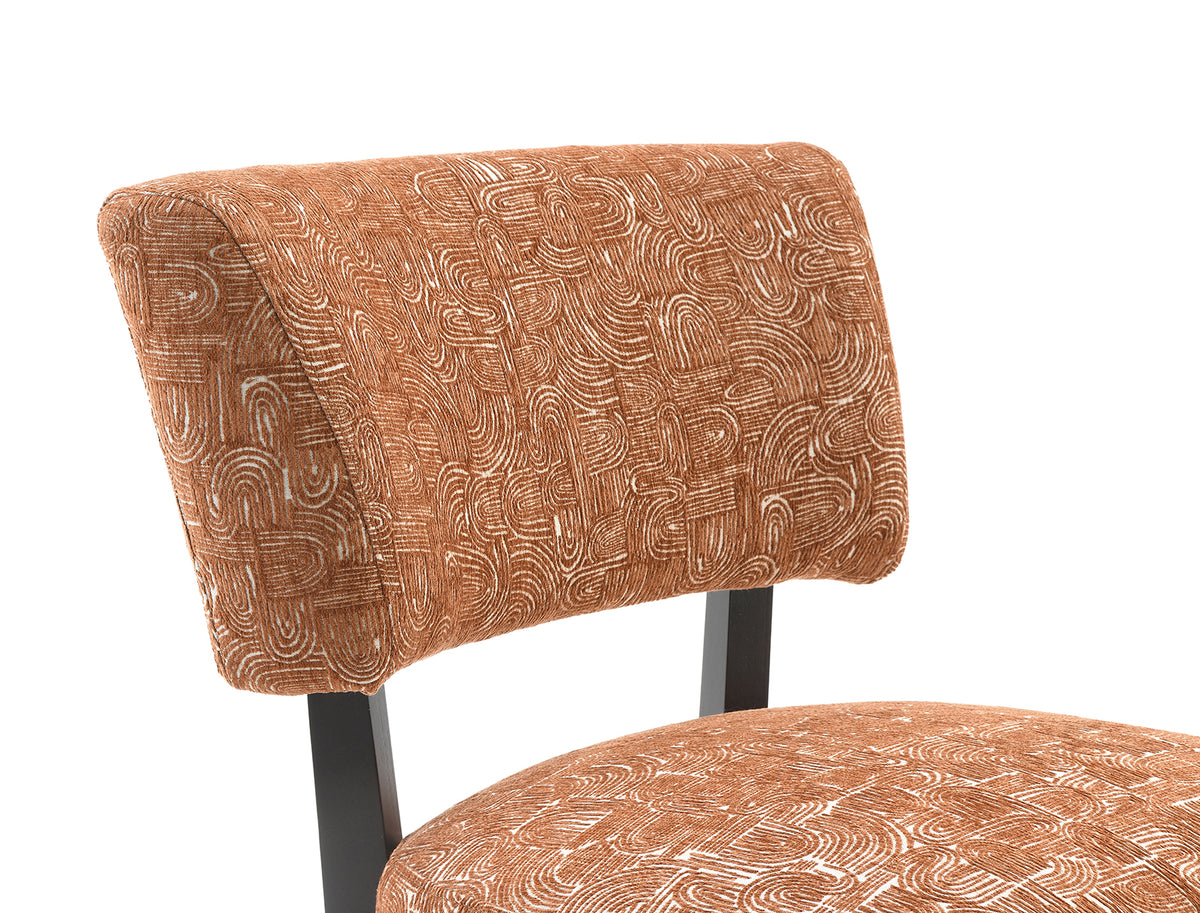 Aveni Rustic Orange Accent Chair from Furniture of America - Luna Furniture