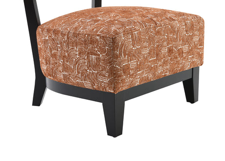 Aveni Rustic Orange Accent Chair from Furniture of America - Luna Furniture