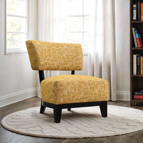 Aveni Yellow Accent Chair from Furniture of America - Luna Furniture