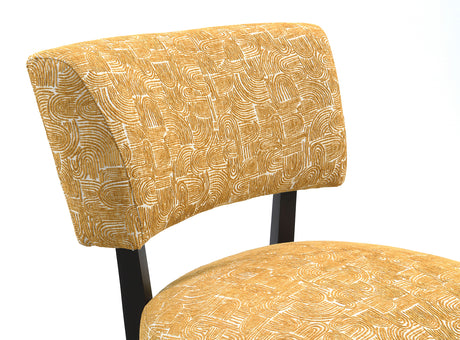 Aveni Yellow Accent Chair from Furniture of America - Luna Furniture
