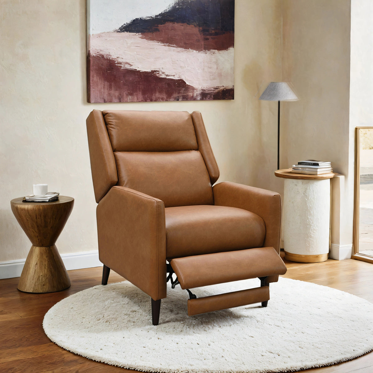 Psyche Brown Pushback Recliner from Furniture of America - Luna Furniture