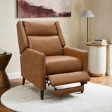 Psyche Brown Pushback Recliner from Furniture of America - Luna Furniture