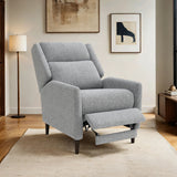 Psyche Gray Pushback Recliner from Furniture of America - Luna Furniture